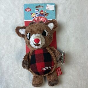 Cute & Cuddly Rudolph The Red Nosed Reindeer Plush Squeaky Toy Christmas